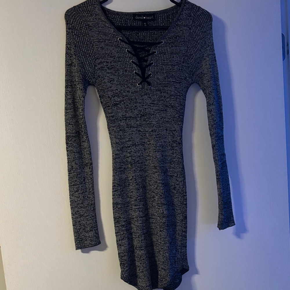 Derek Heart Black Long Sleeve Dress